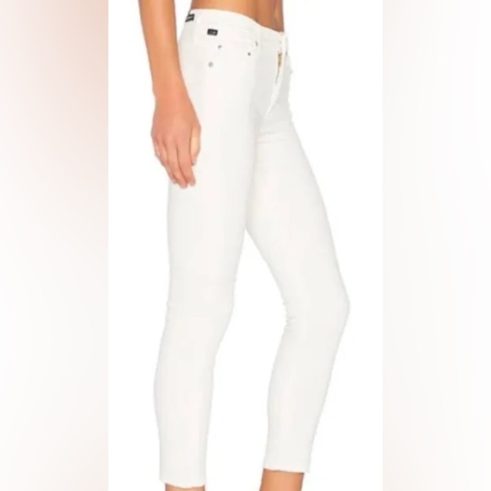 *CITIZENS OF HUMANITY* Off-White Rocket Crop High Rise Skinny Jeans Size 27